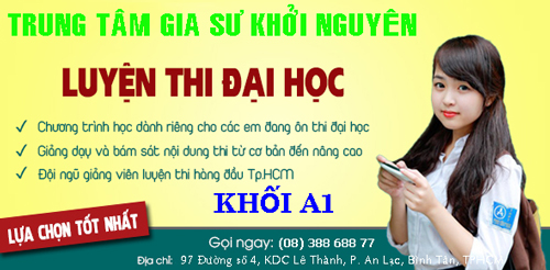 luyen thi dai hoc khoi a1